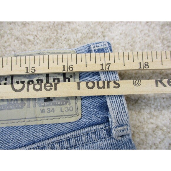 Levis Jeans Men 34 Blue Straight Silvertab Distressed Denim Cotton Casual 34x29* - Picture 16 of 16